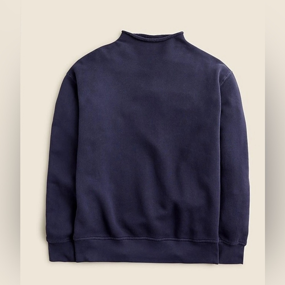 J. Crew Heritage Terry Roll Neck Sweatshirt for Women